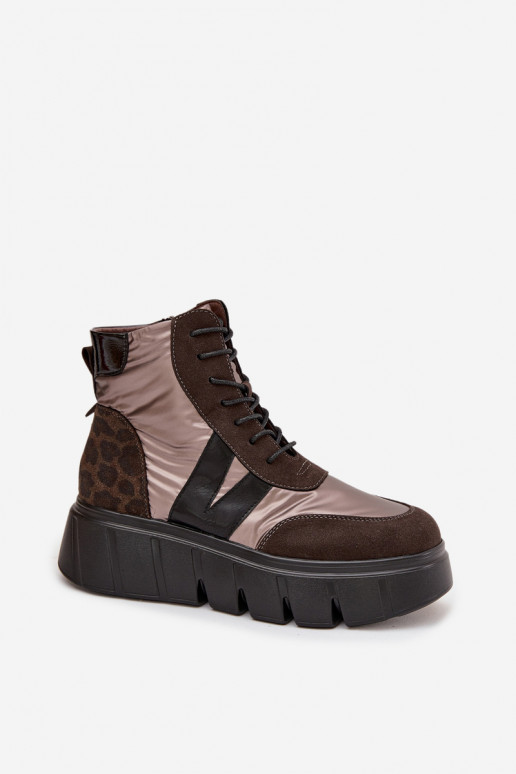 Vinceza 58562 rudi moteriški pašiltinti platforminiai aulinukai iki kulkšnių