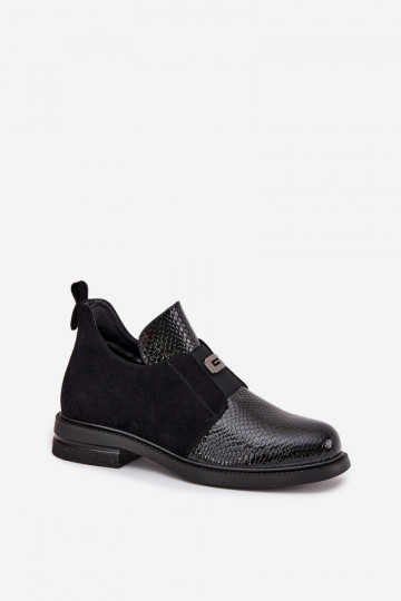 Vinceza 58560 juodi lakuotos odos žemakulniai aulinukai iki kulno 2