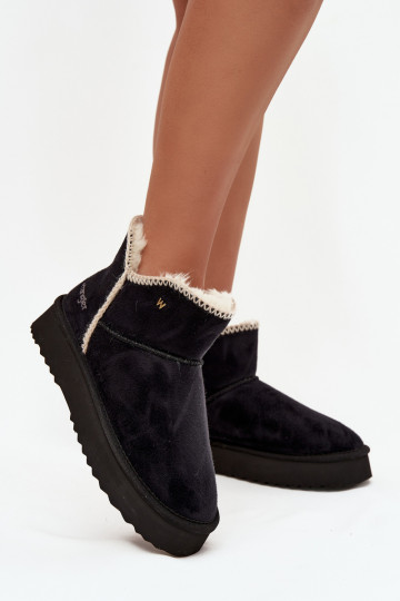 Wrangler moteriški platforminiai sniego batai 20253093.25Y juodi