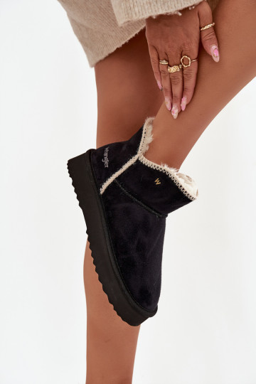 Wrangler moteriški platforminiai sniego batai 20253093.25Y juodi