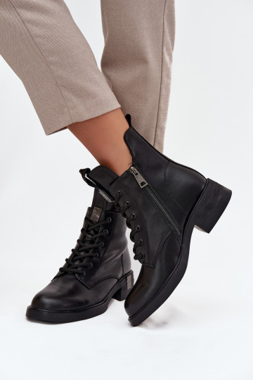 Vinceza 66818 juodi moteriški odiniai žemakulniai aulinukai iki kulno