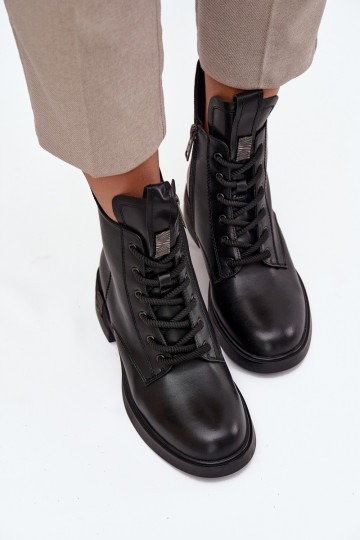 Vinceza 66818 juodi moteriški odiniai žemakulniai aulinukai iki kulno