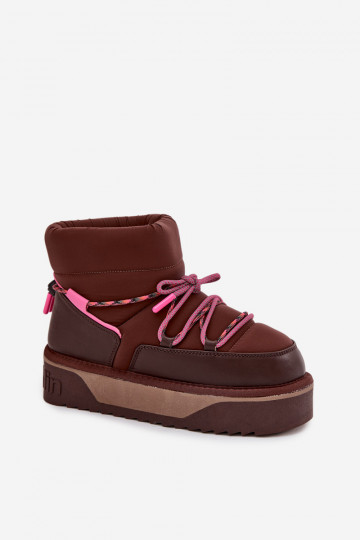 D. Franklin DFSH371015 šokolado spalvos platforminiai sniego batai 2