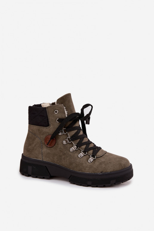 „Zaraine“ tamsiai žali moteriški aulinukai su platforma