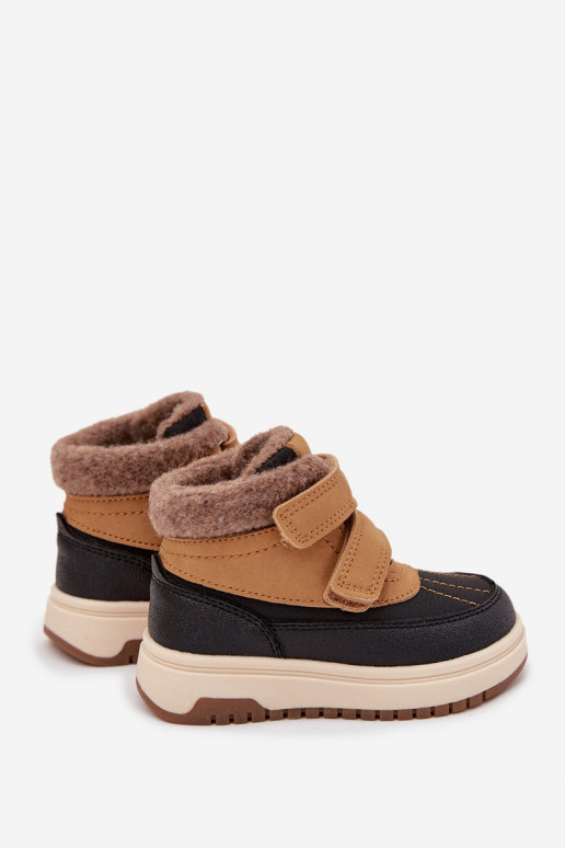 Darlene Camel Velcro vaikiški sniego batai
