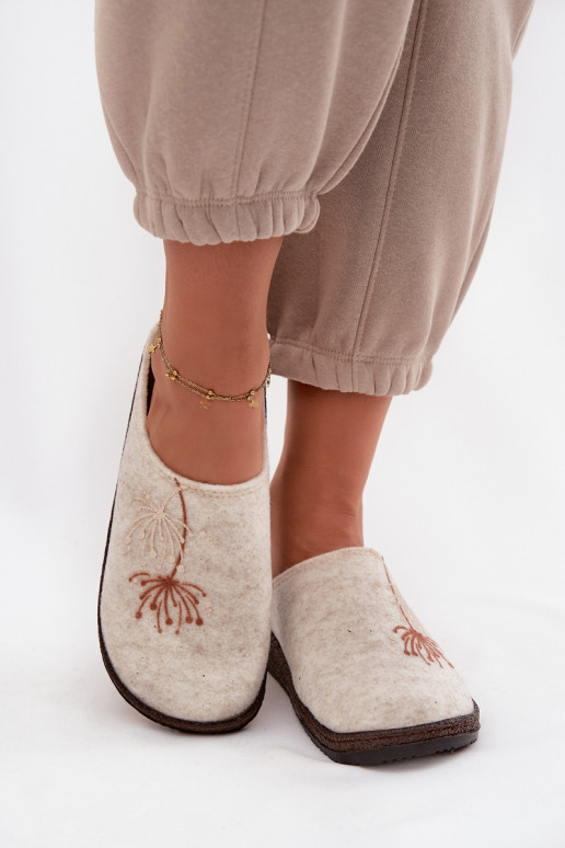 Moteriškos šlepetės „Inblu“ NL000011 smėlio spalvos