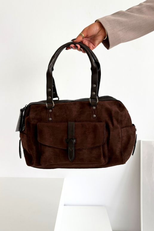 Šokoladinis Gressa Eco-Suede maišelis