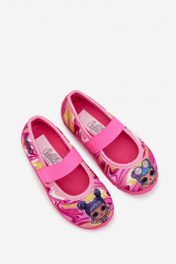 Balerinos šlepetės mergaitėms LOL SURPRISE Pink Janeline
