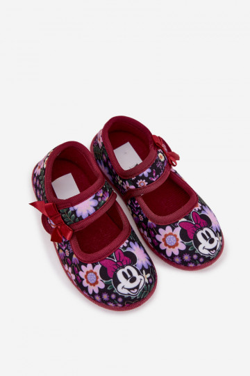 Šlepetės mergaitėms MINNIE MOUSE Burgundiškos Nomi