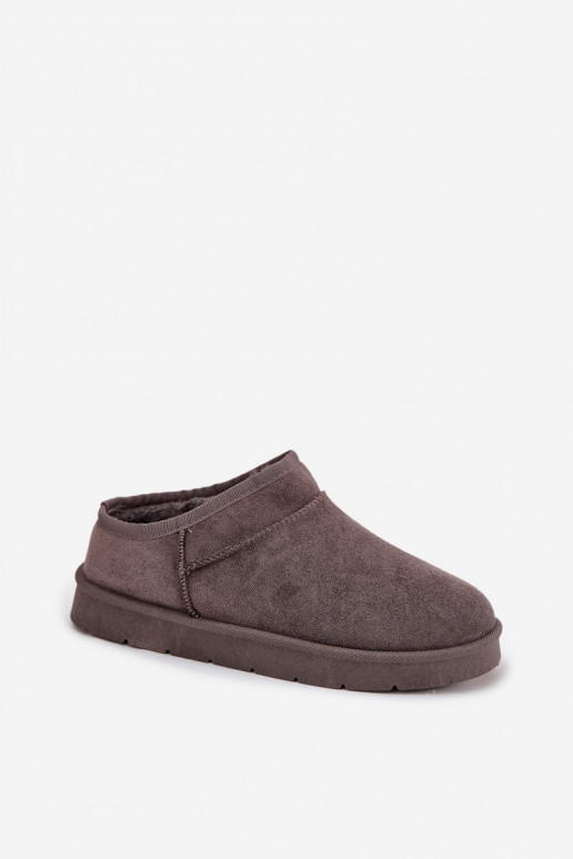 Moteriški sniego batai su kailio pamušalu, tamsiai pilki, „Serenne“