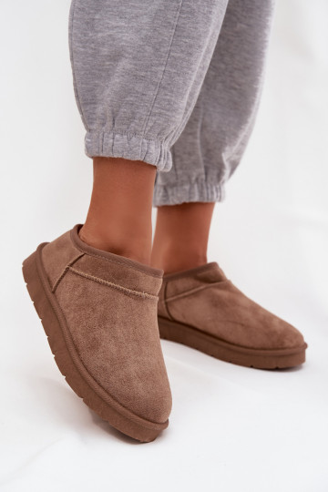 Moteriški sniego batai su kailio pamušalu rudi „Serenne“