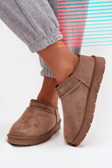 Moteriški sniego batai su kailio pamušalu rudi „Serenne“