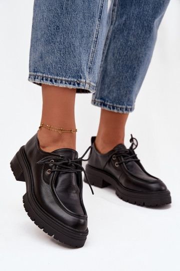 Moteriški juodi eko odos bateliai Adrelle