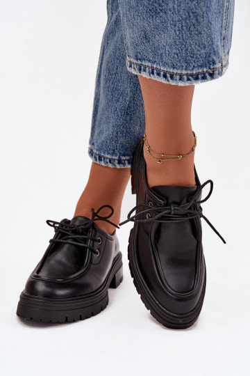 Moteriški juodi eko odos bateliai Adrelle