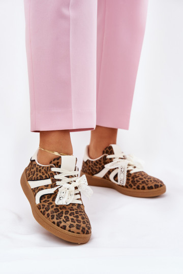 Žemi sportbačiai Leopard Brown Ziell 3