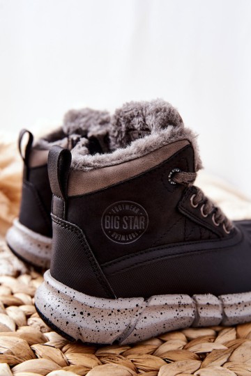„Big Star II374074“ vaikiški izoliuoti batai, juodi 2