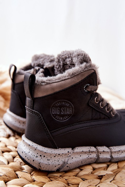 „Big Star II374074“ vaikiški izoliuoti batai, juodi