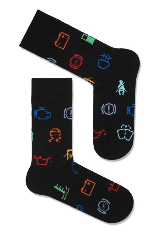 Vyriškos kojinės su rankenomis, juodos