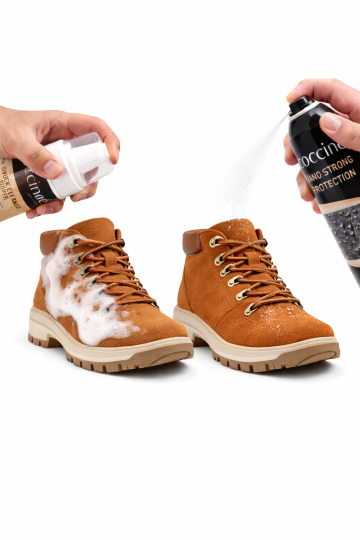 „Cocciné“ valymo ir apsaugos rinkinys – „Nubuck Cleaner Super + Nano Strong Protection“