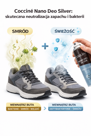 3 vnt. rinkinys „Cocciné Nano Deo Silver“ – batų dezodorantas