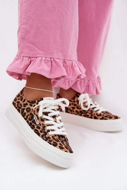 Moteriški platforminiai sportbačiai O`NEILL SPINNA C WOMEN LOW 90261009.92A Leopardo rašto
