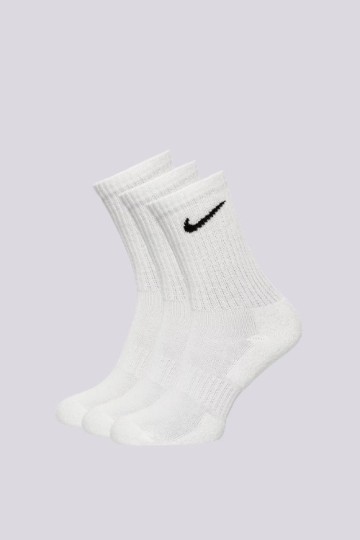 Nike Everyday paminkštintos kojinės (3 poros), baltos
