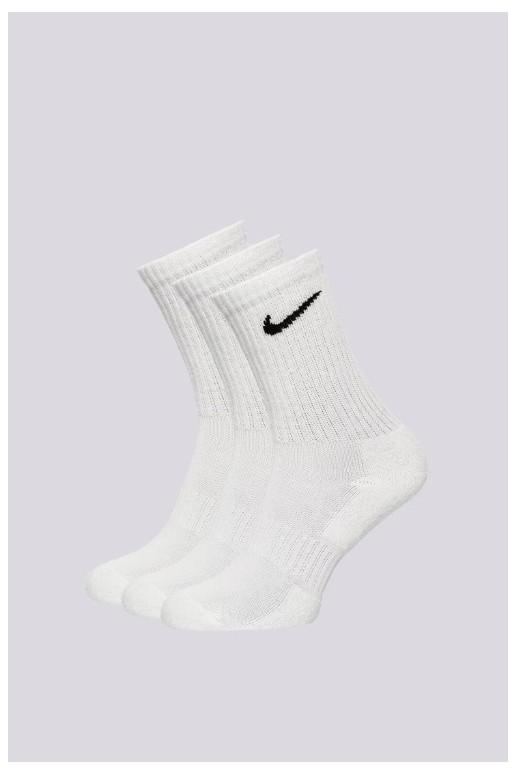 Nike Everyday paminkštintos kojinės (3 poros), baltos