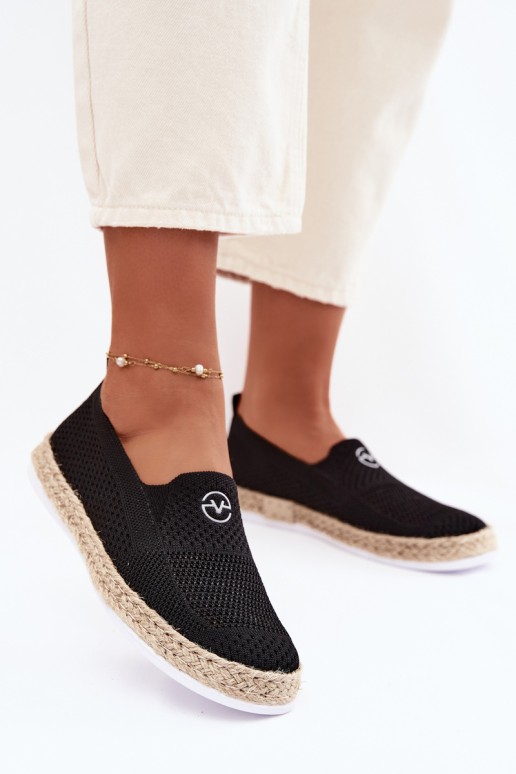 Vinceza 13659 moteriškos espadrilės su juodomis detalėmis