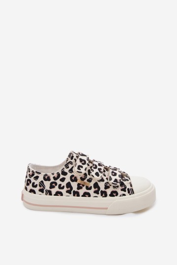 Big Star TT374171 vaikiški sportbačiai su lipdukais ant leopardo rašto