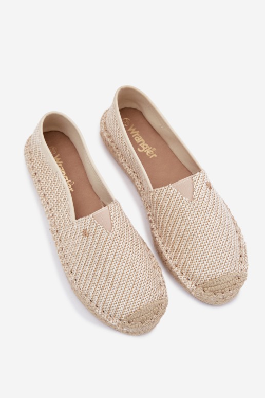 Wrangler moteriškos espadrilės 20261079.06V šviesiai smėlio spalvos