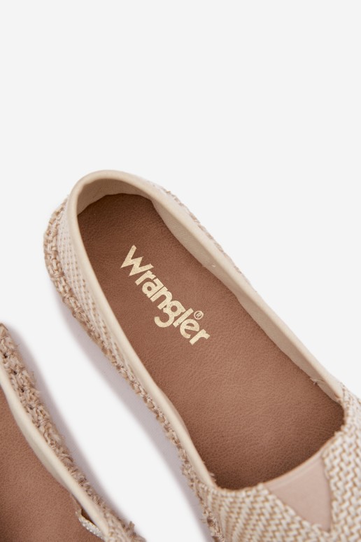 Wrangler moteriškos espadrilės 20261079.06V šviesiai smėlio spalvos