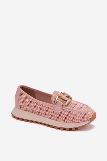 Užmaunami sportbačiai su auksinėmis detalėmis GOE TT2N4081 Pink 2