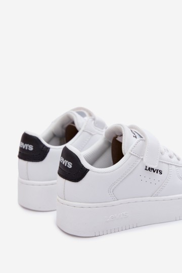 LEVI& 39 S NEW UNION BOLD VUNB0001S balti vaikiški sportbačiai su lipdukais