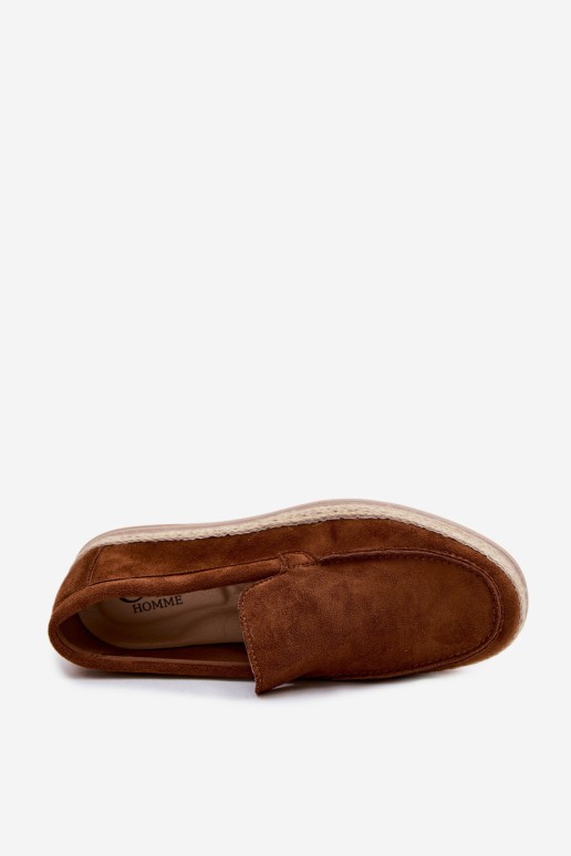 Vyriški Camel spalvos Rexton espadrilių mokasinai