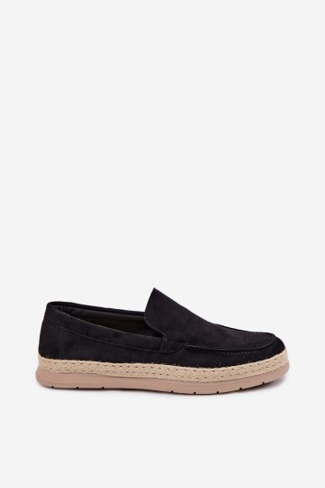 Vyriški juodi „Rexton“ espadrilių mokasinai