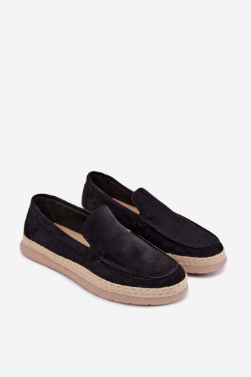 Vyriški juodi „Rexton“ espadrilių mokasinai 2