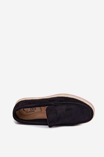 Vyriški juodi „Rexton“ espadrilių mokasinai