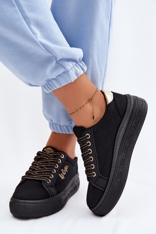 Lee Cooper moteriški sportbačiai su platforma LCW-26-44-4476 juodi
