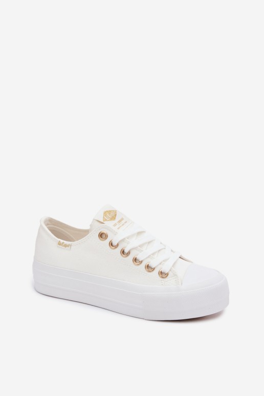 Lee Cooper LCW-26-31-4369 moteriški sportbačiai su platforma, balti