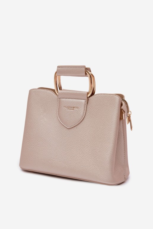 „Flora&Co Lorielle“ maža odinė auksinė rankinė