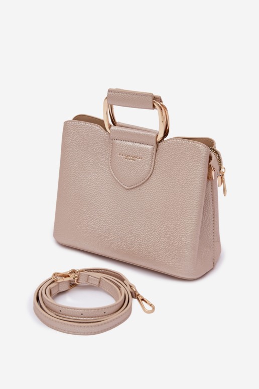 „Flora&Co Lorielle“ maža odinė auksinė rankinė