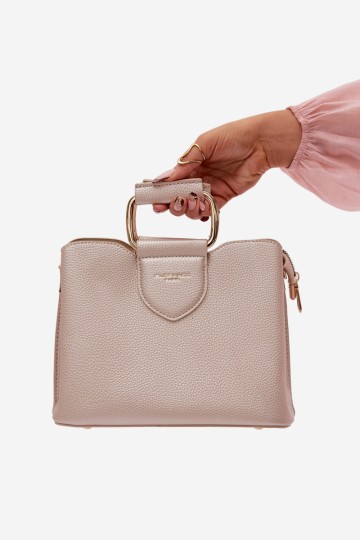 „Flora&Co Lorielle“ maža odinė auksinė rankinė