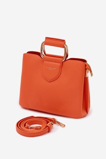 „Flora&Co Lorielle“ maža odinė oranžinė rankinė 2