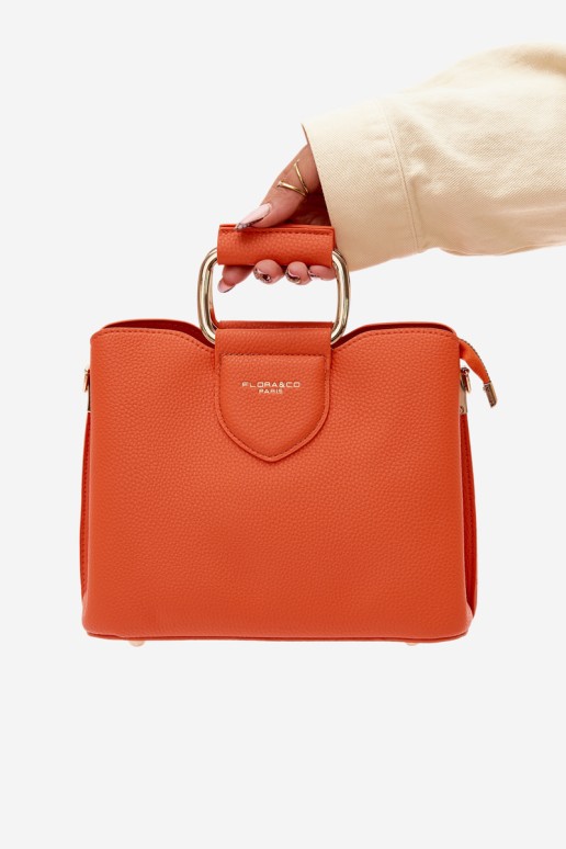 „Flora&Co Lorielle“ maža odinė oranžinė rankinė
