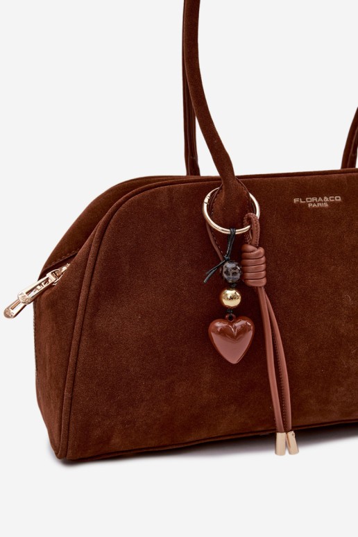 Flora&Co Camel Noelia zomšos raktų pakabukas