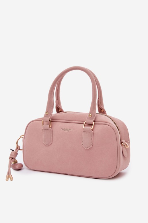 „Flora&Co“ maža zomšinė rožinė „Annelle“ rankinė