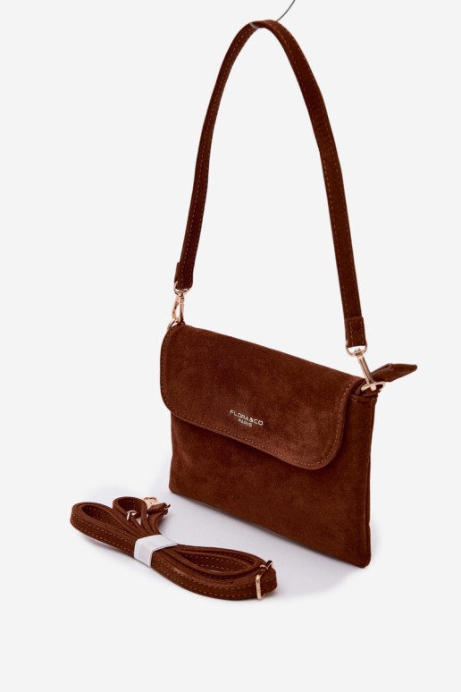 Flora&Co maža Camel spalvos Lucelle zomšinė rankinė