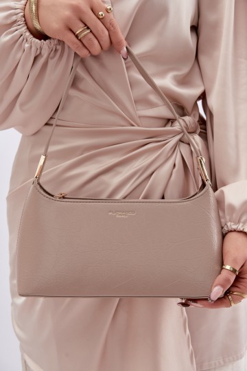 Flora&Co moteriška odinė rankinė tamsiai smėlio spalvos Tielle