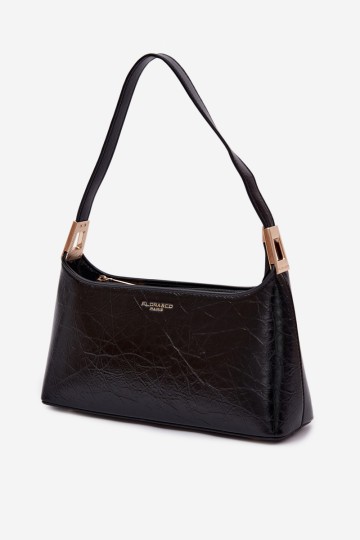 Flora&Co Tielle juoda odinė moteriška rankinė