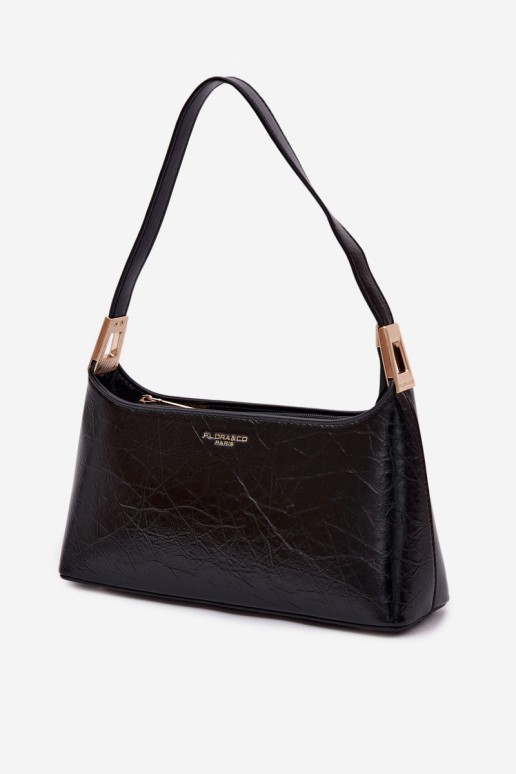 Flora&Co Tielle juoda odinė moteriška rankinė